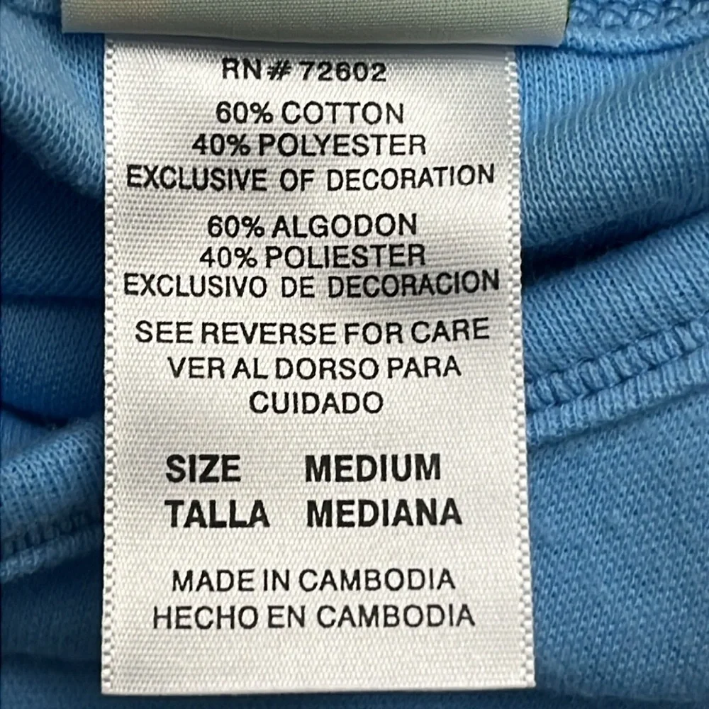 Garfield Paws Long Sleeve Pajama Top M Embroidered Fleece Vintage NEW WITH TAGS - Picture 7 of 11